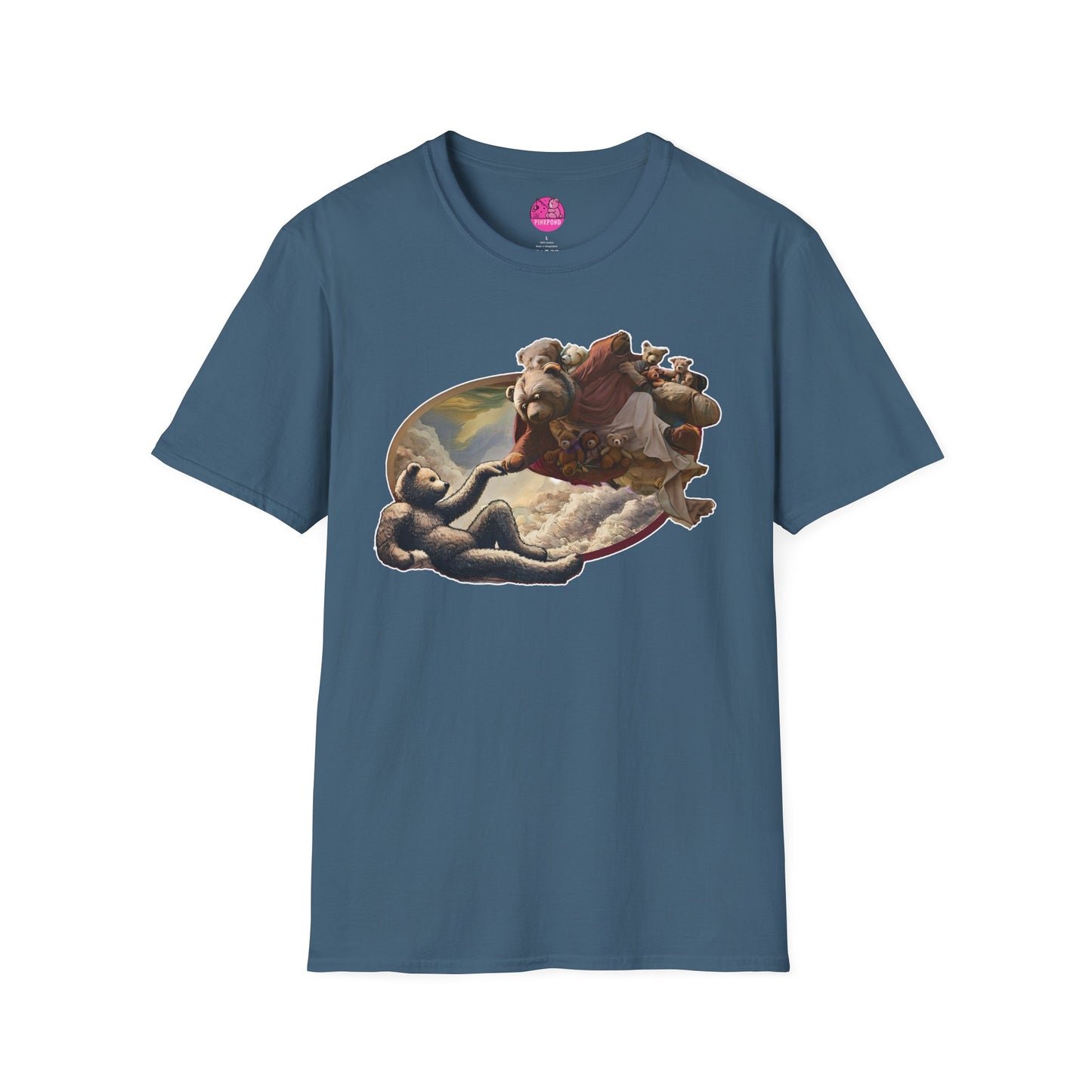 Graphic T-Shirt The Creation of Teddy - Art Lover Gift for bear Fans - Unisex Softstyle