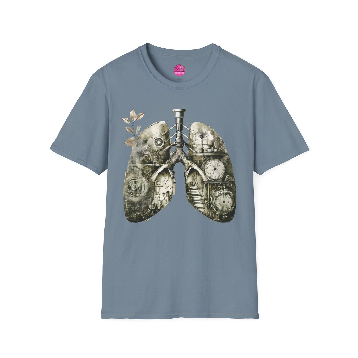 Steampunk T-Shirt 'Breathe In, Wind Up' PinkPond Tee