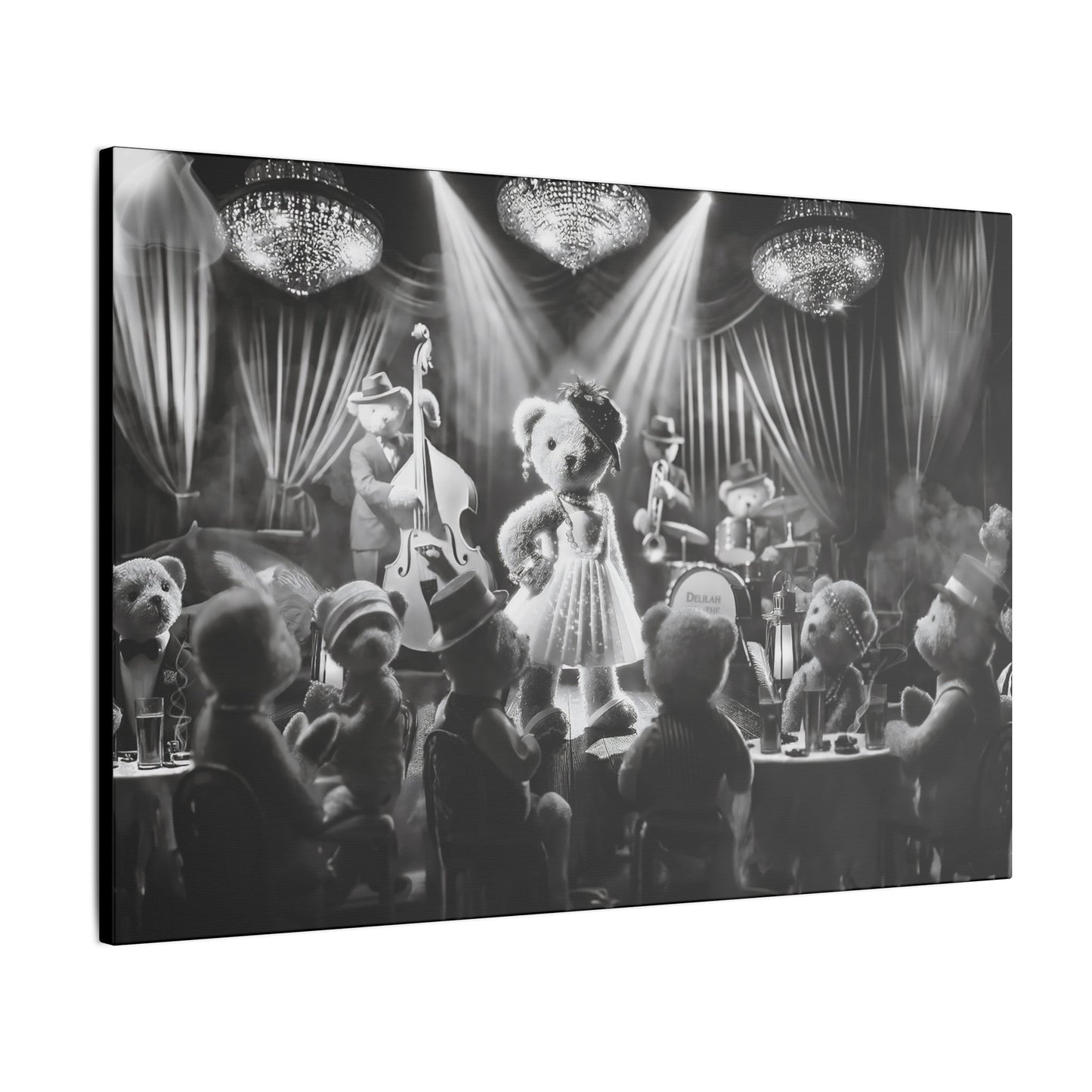 Delilah and the Bear Bottom Band by Andrew McCarter - Giclée Print Canvas