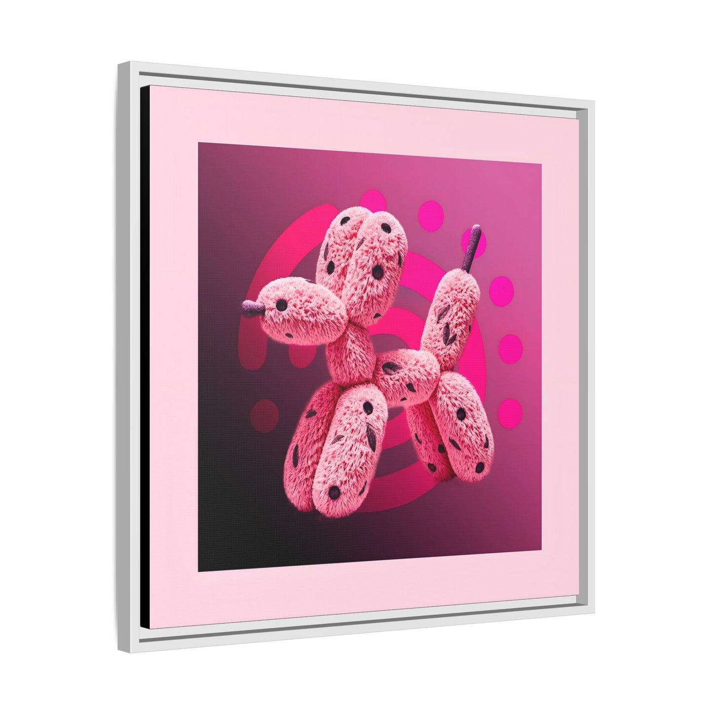 Canvas Art Print - Furry Balloon Dog