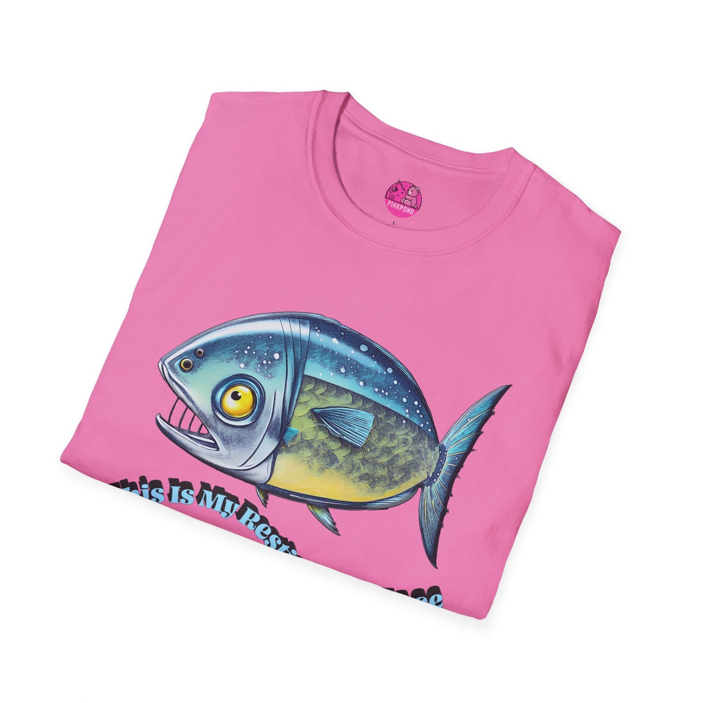 Resting Fish Face T-Shirt - Ocean-Inspired Unisex Tee for Marine Enthusiasts and Pun-Lovers