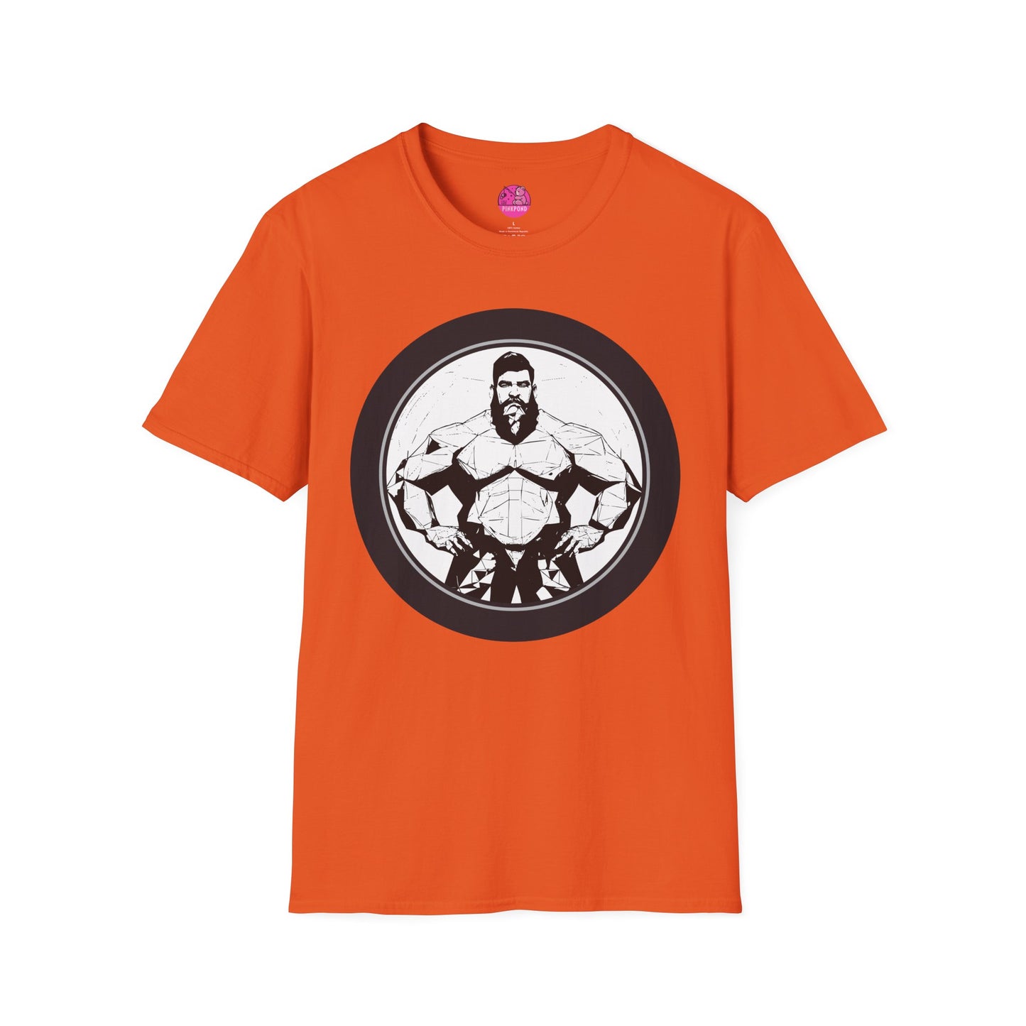 Muscle Bear T-Shirt - Bold Geometric Strength Unleash Your Inner Power