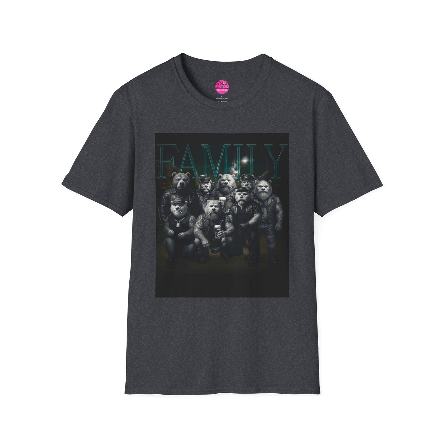 Unisex Tee - FAMILY PinkPond Signature Tough Bear Brotherhood Pride Shirt