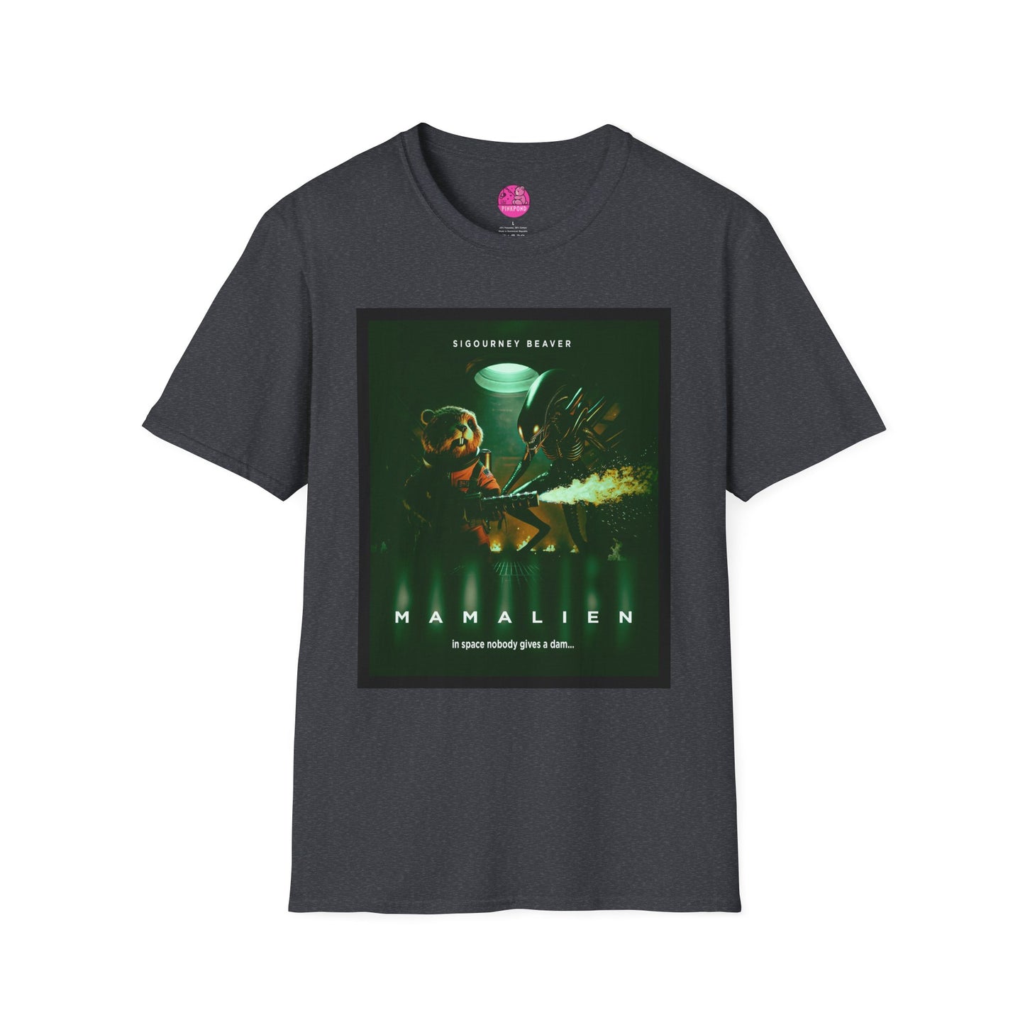 Xeno -Green Alien Parody Sci-Fi T-Shirt Featuring Sigourney Beaver