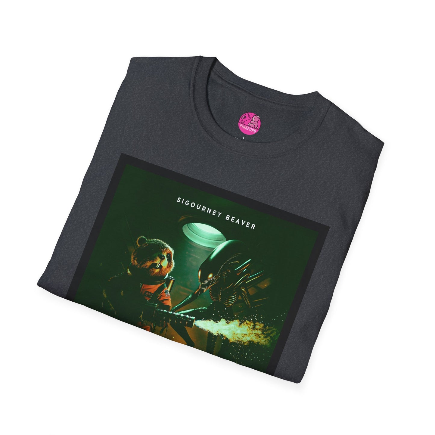Xeno -Green Alien Parody Sci-Fi T-Shirt Featuring Sigourney Beaver