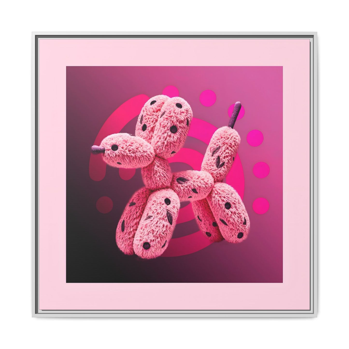 Canvas Art Print - Furry Balloon Dog