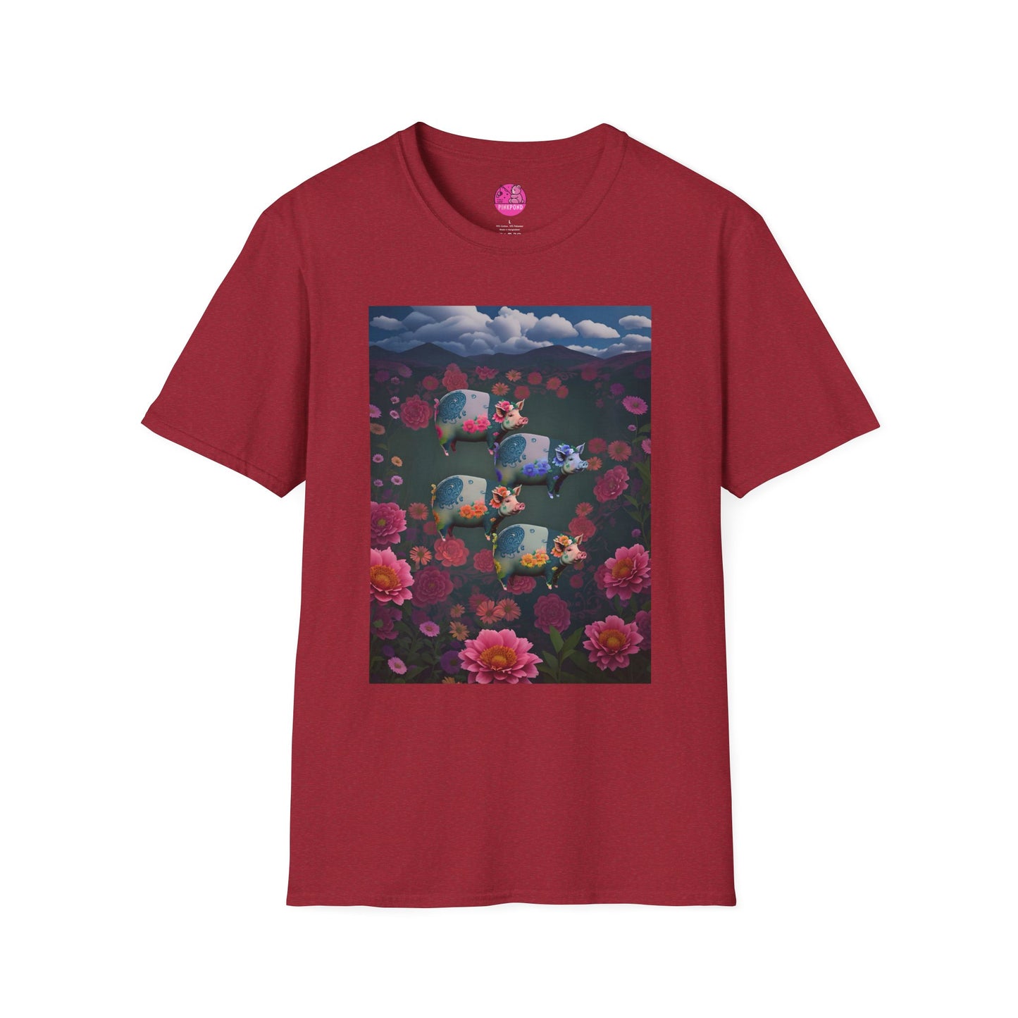 Graphic Tee Floral Flight – Unisex Softstyle T-Shirt