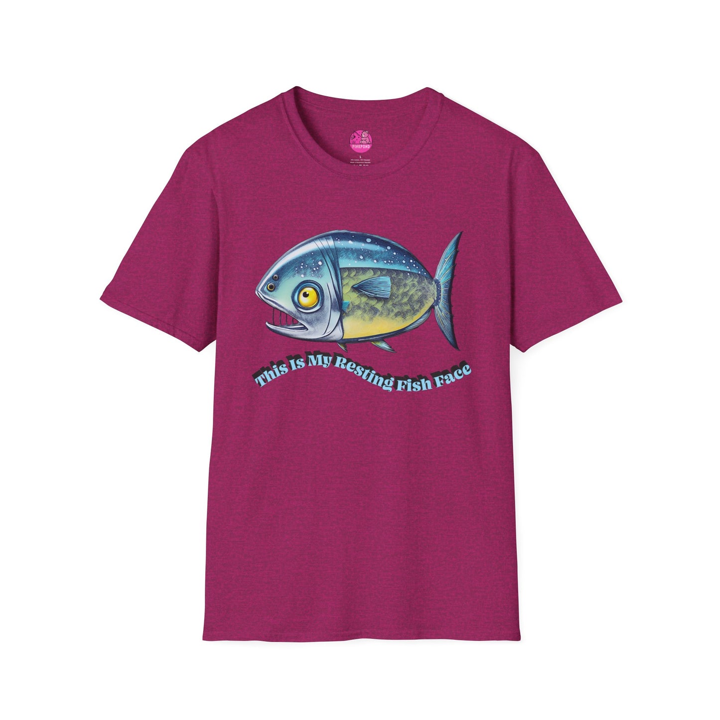 Resting Fish Face T-Shirt - Ocean-Inspired Unisex Tee for Marine Enthusiasts and Pun-Lovers