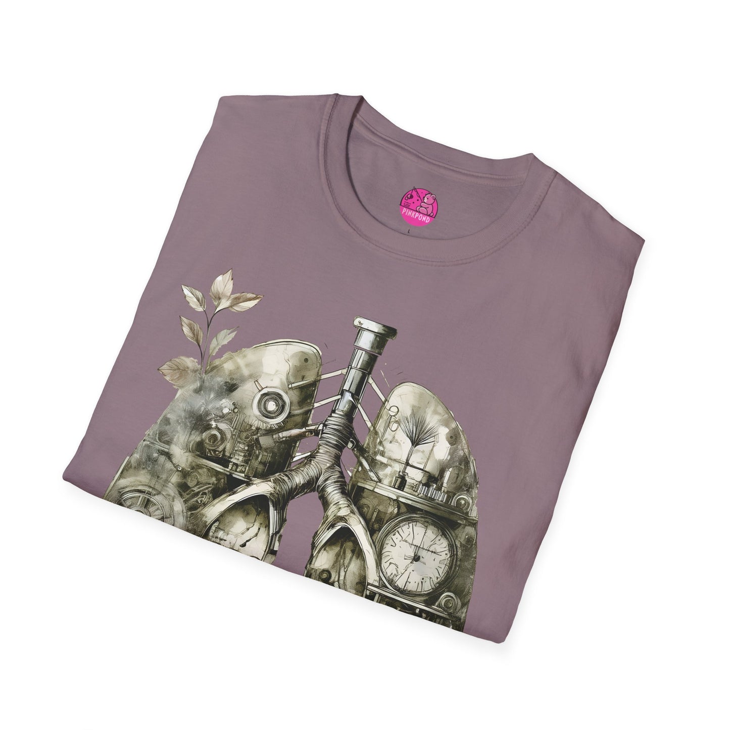 Steampunk T-Shirt 'Breathe In, Wind Up' PinkPond Tee