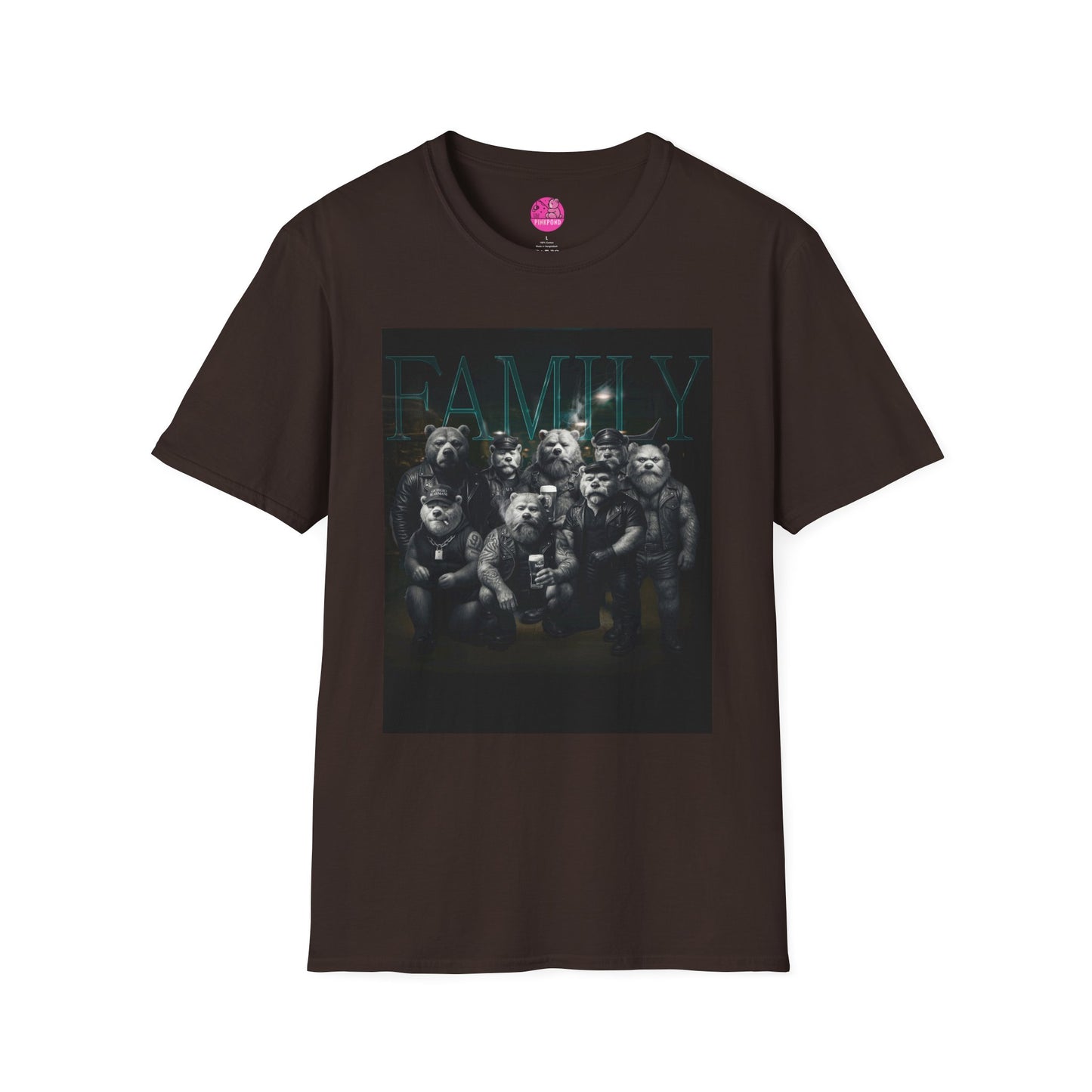 Unisex Tee - FAMILY PinkPond Signature Tough Bear Brotherhood Pride Shirt