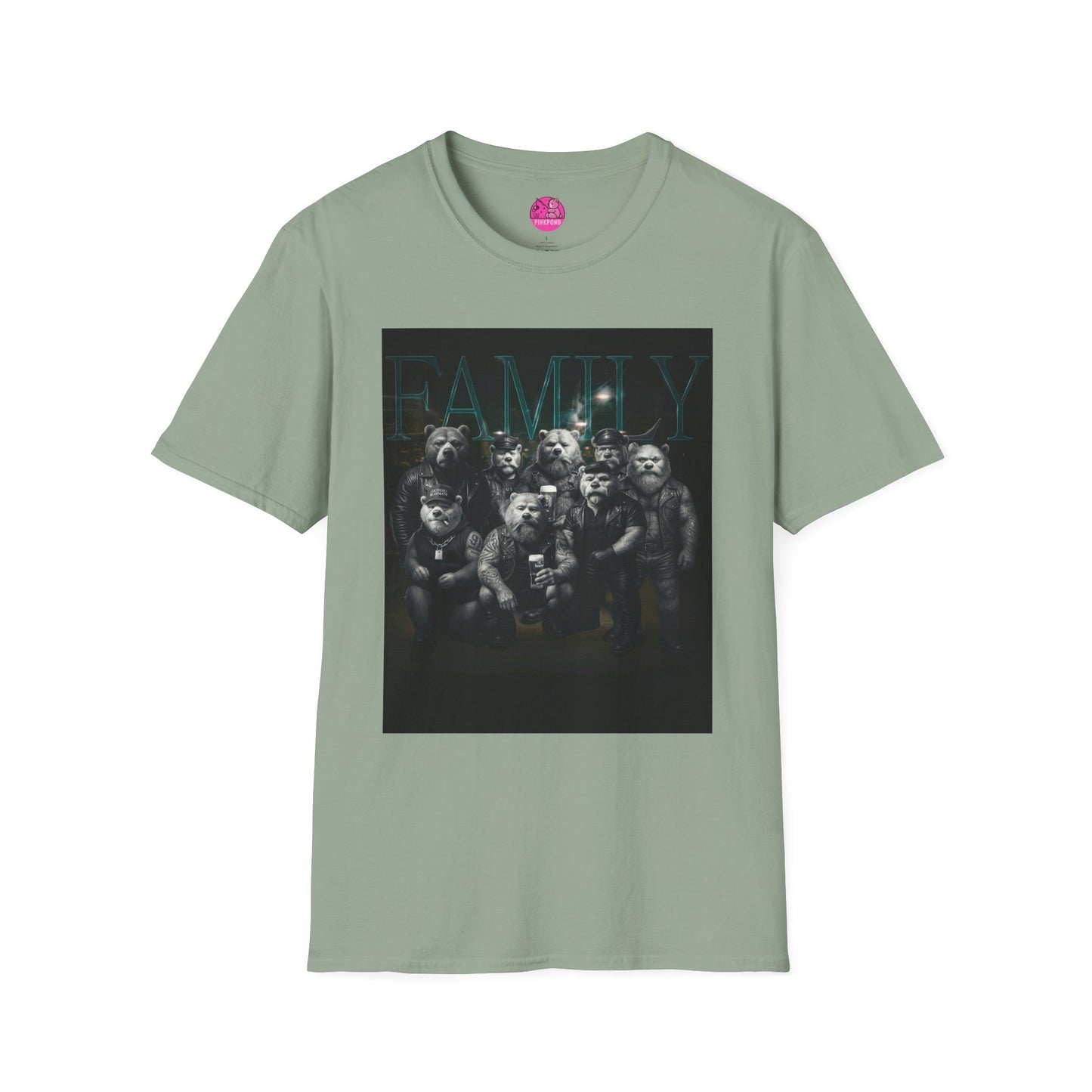 Unisex Tee - FAMILY PinkPond Signature Tough Bear Brotherhood Pride Shirt