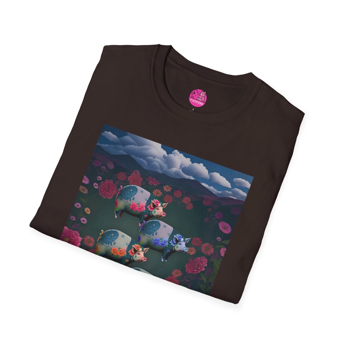 Graphic Tee Floral Flight – Unisex Softstyle T-Shirt