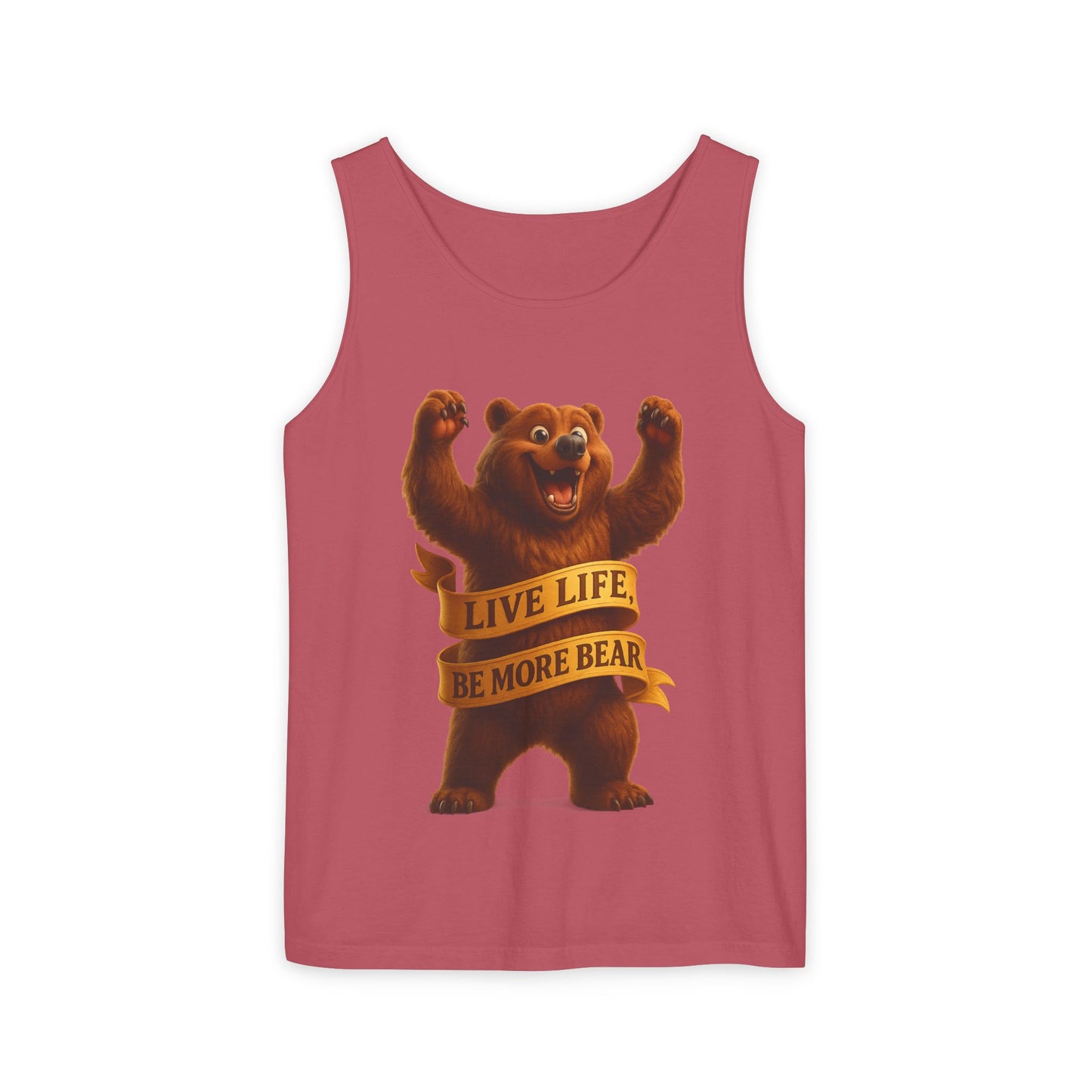 Bear Wisdom Tank Top - 'Live Life, Be More Bear'