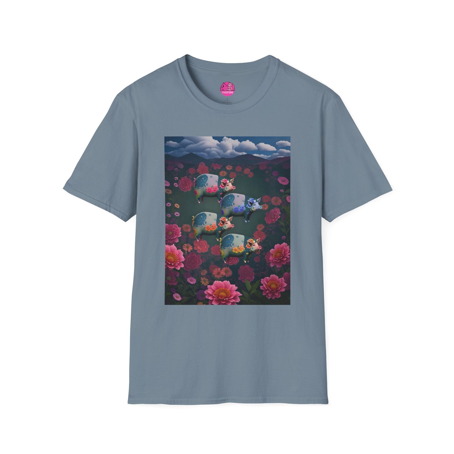 Graphic Tee Floral Flight – Unisex Softstyle T-Shirt