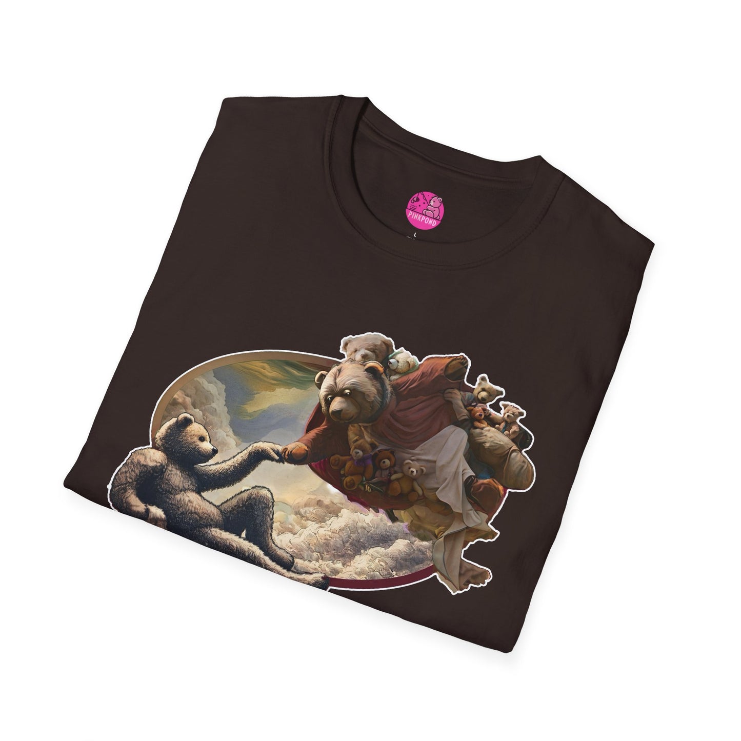 Graphic T-Shirt The Creation of Teddy - Art Lover Gift for bear Fans - Unisex Softstyle