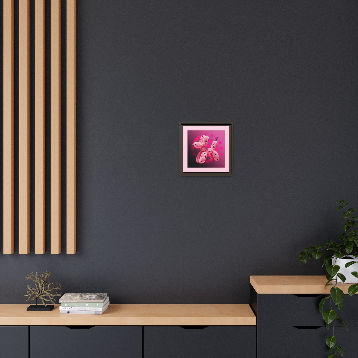 Canvas Art Print - Furry Balloon Dog