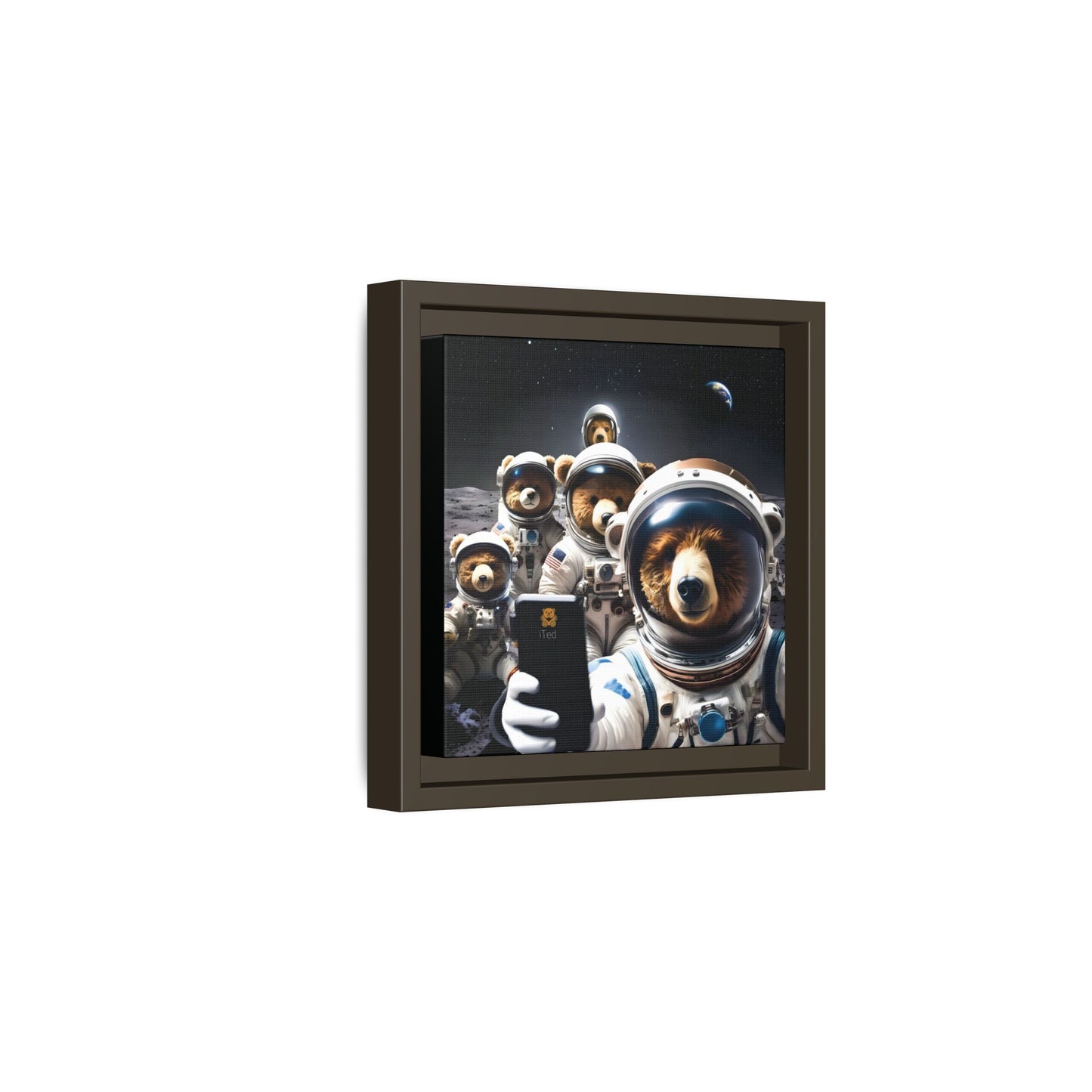 Canvas Print - Mooning Bear Selfie by Andrew McCarter