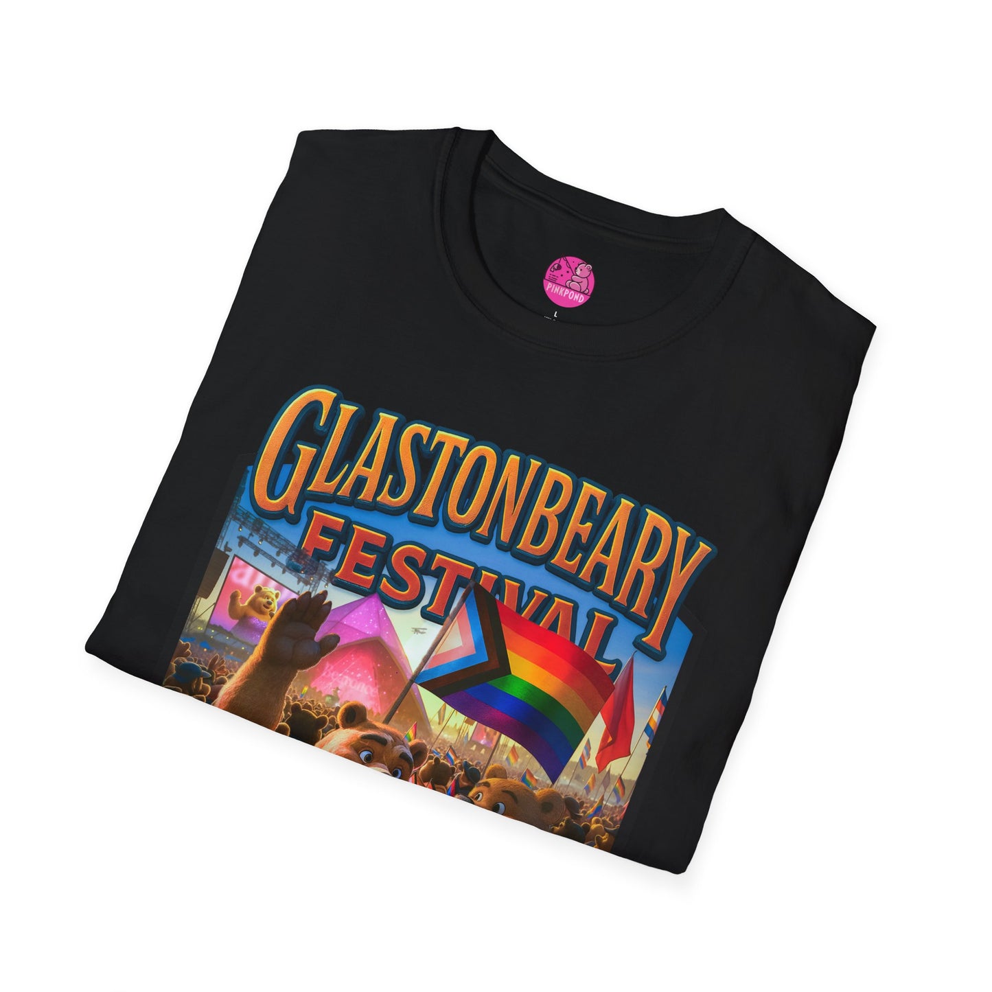 Glastonbeary Festival Unisex Tee - Bear Pride, Queer Joy, Festival Fashion