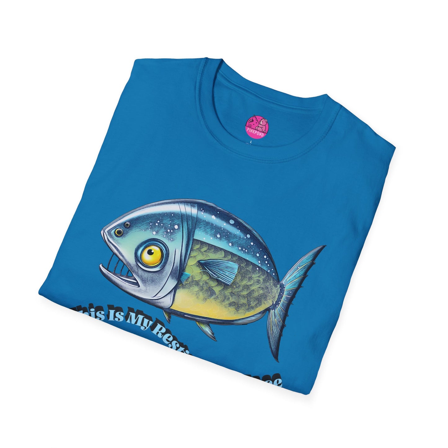 Resting Fish Face T-Shirt - Ocean-Inspired Unisex Tee for Marine Enthusiasts and Pun-Lovers