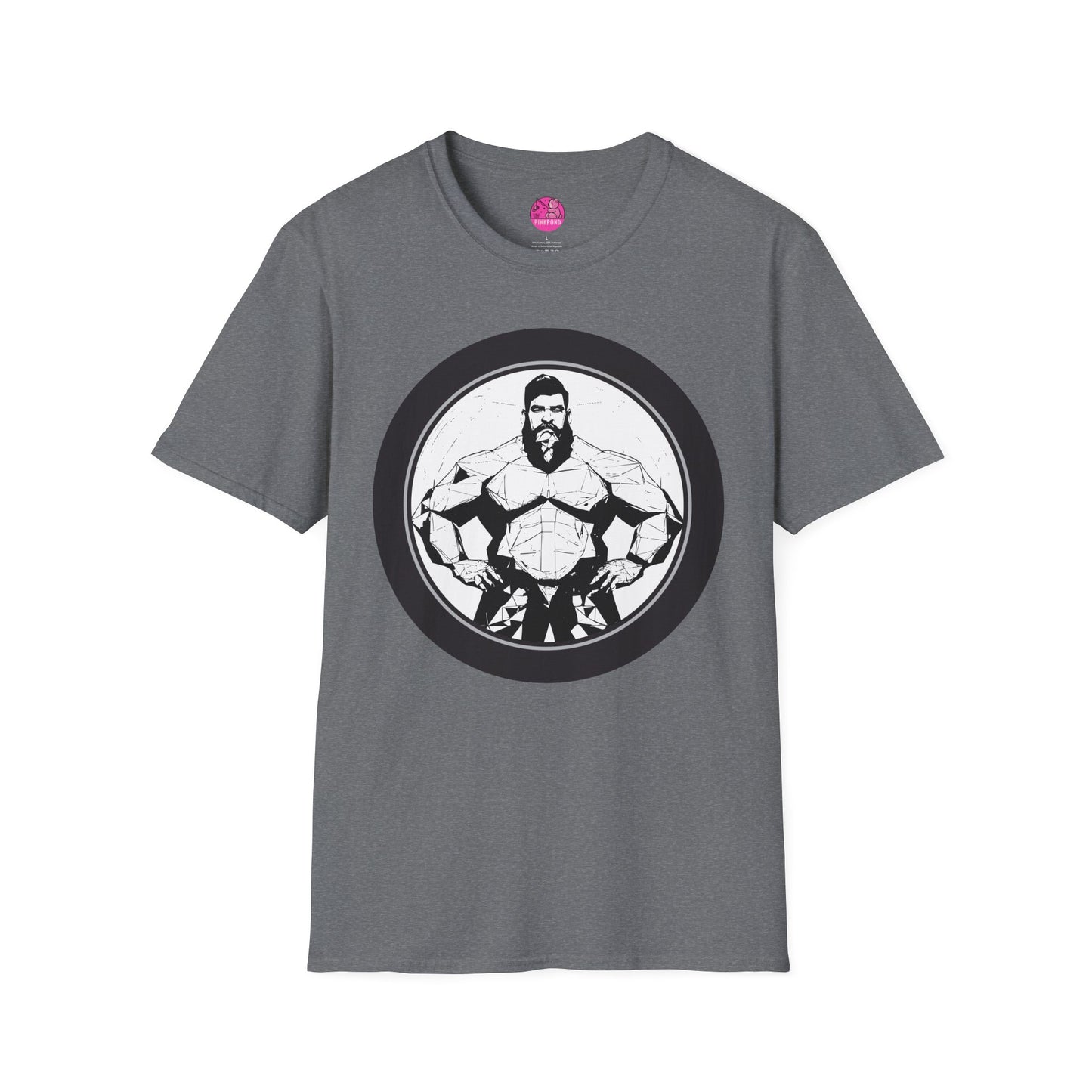 Muscle Bear T-Shirt - Bold Geometric Strength Unleash Your Inner Power