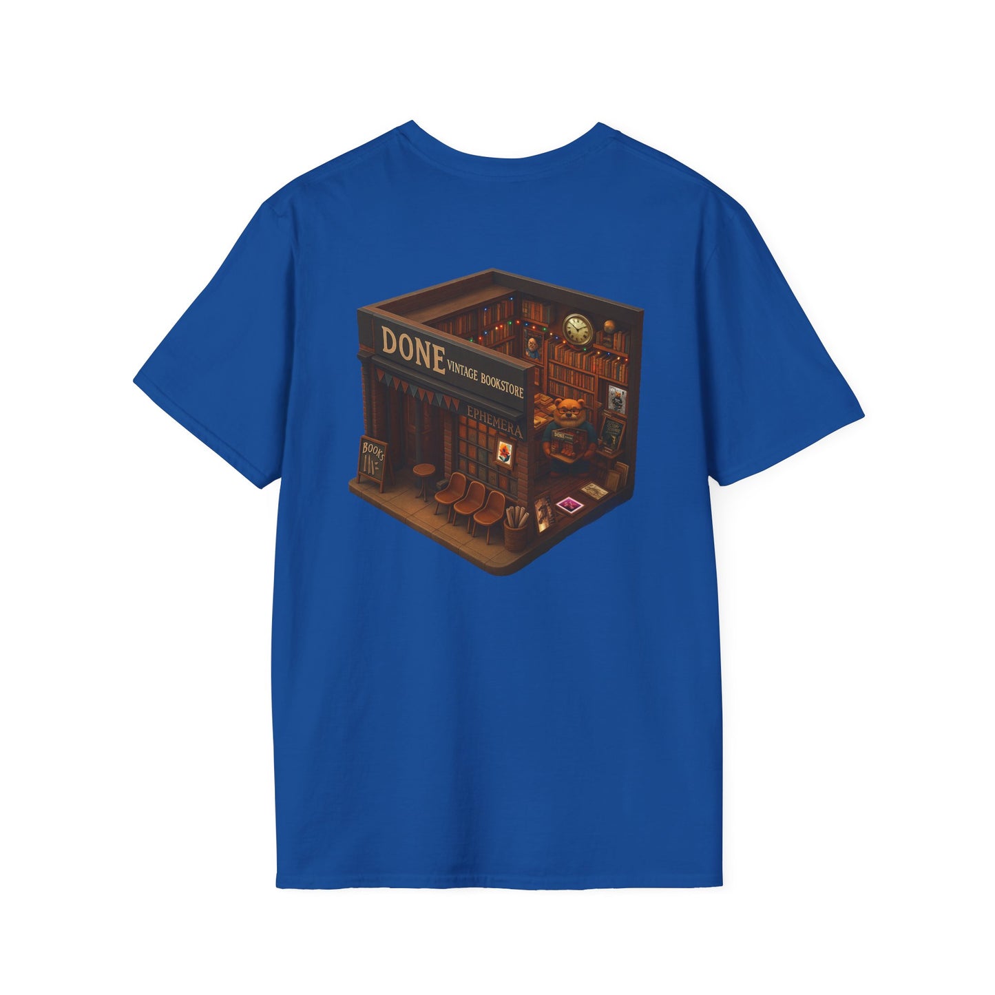 Vintage Bookstore Bear T-Shirt