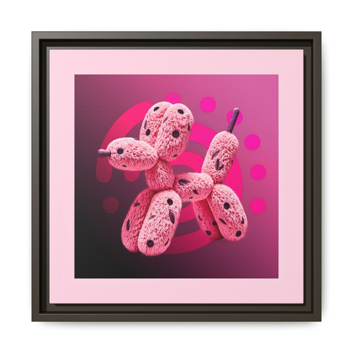 Canvas Art Print - Furry Balloon Dog