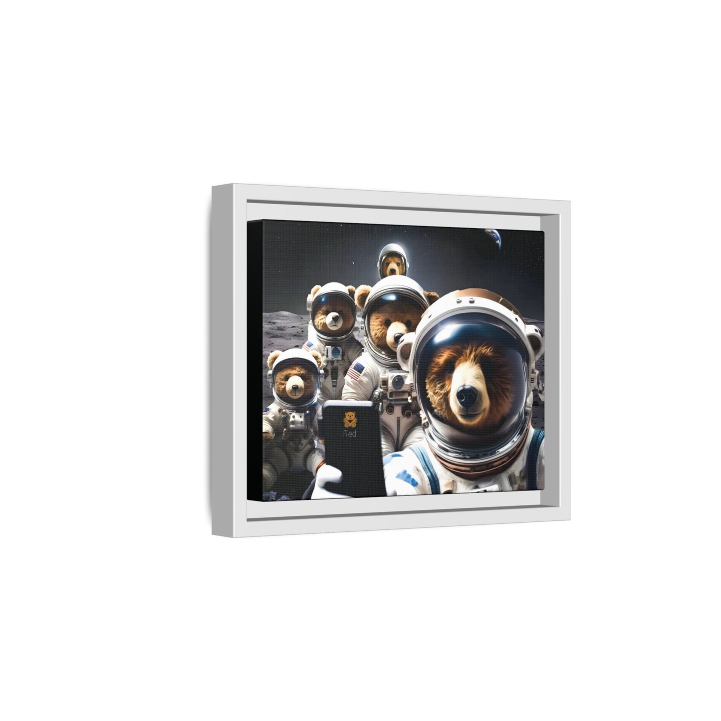 Canvas Print - Mooning Bear Selfie by Andrew McCarter