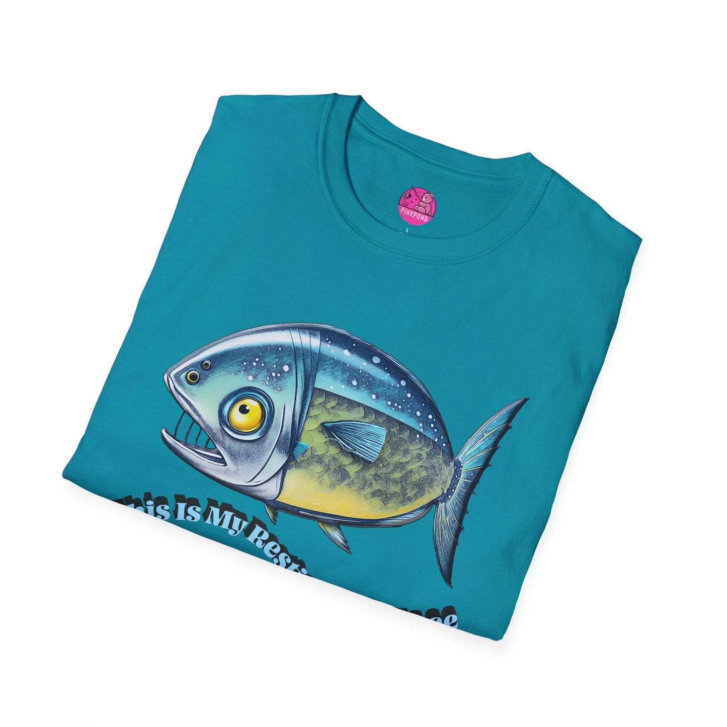 Resting Fish Face T-Shirt - Ocean-Inspired Unisex Tee for Marine Enthusiasts and Pun-Lovers