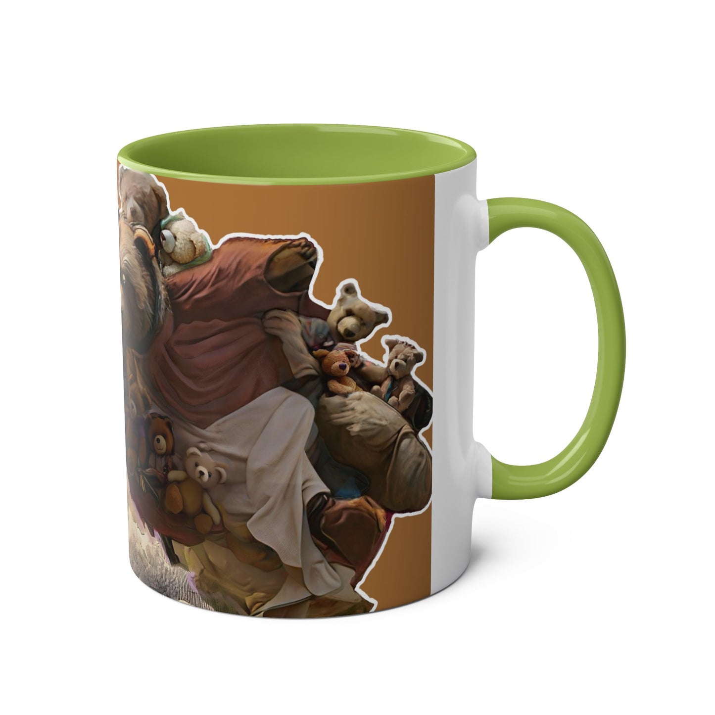 Coffee Mug - The Creation of Teddy Artistic and Playful Design 11oz