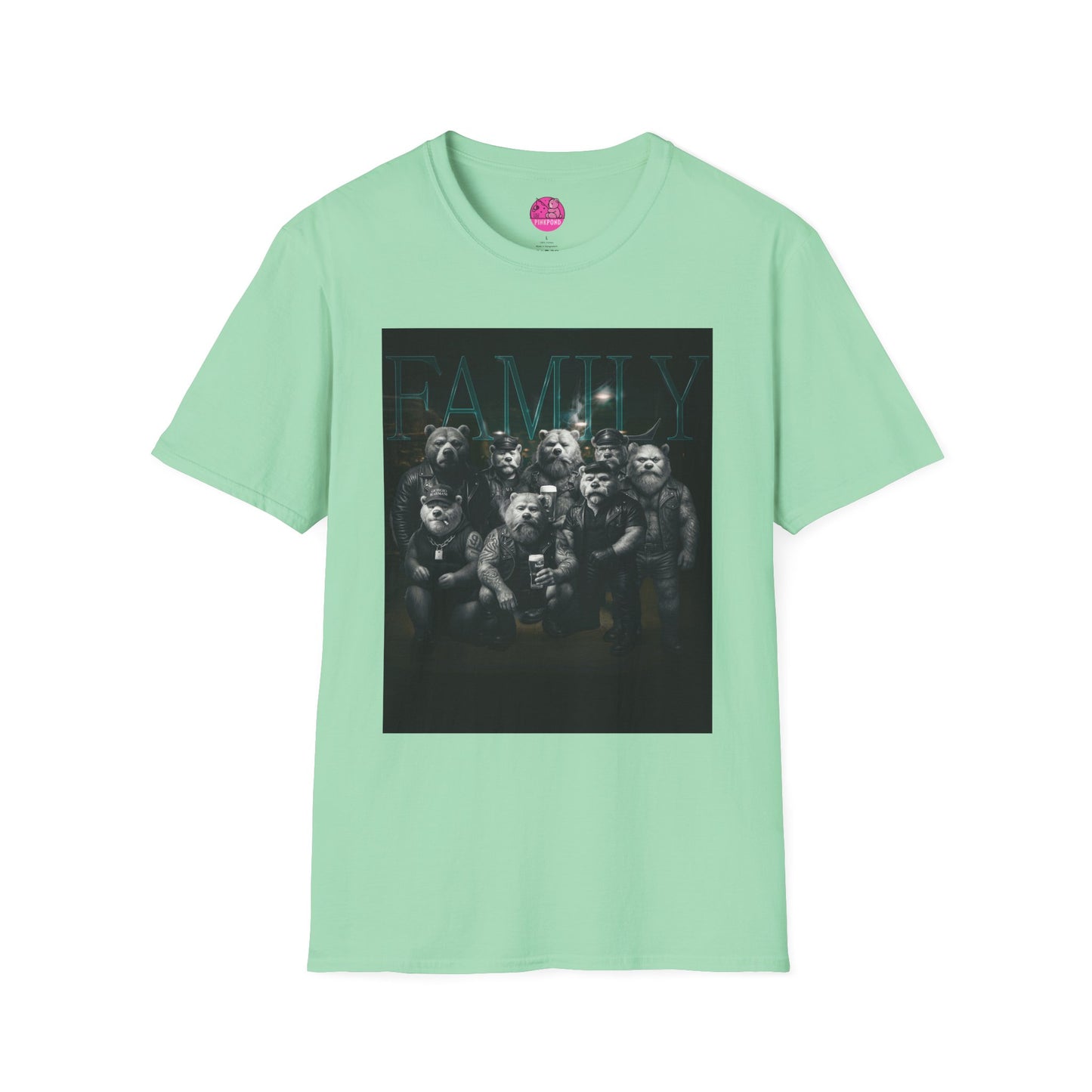 Unisex Tee - FAMILY PinkPond Signature Tough Bear Brotherhood Pride Shirt