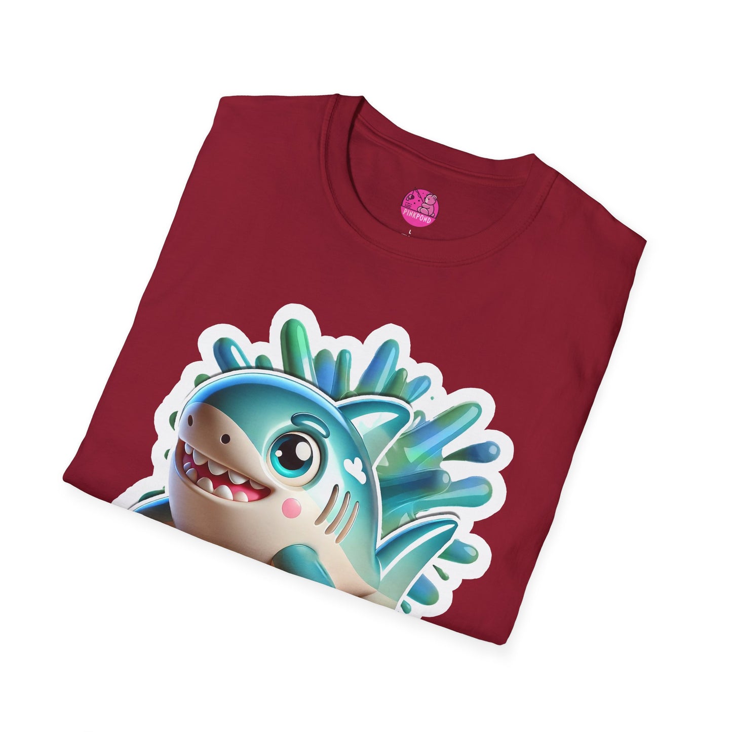 Marky the Shark Tee - Dive into fun - Unisex Softstyle T-Shirt for Ocean lovers