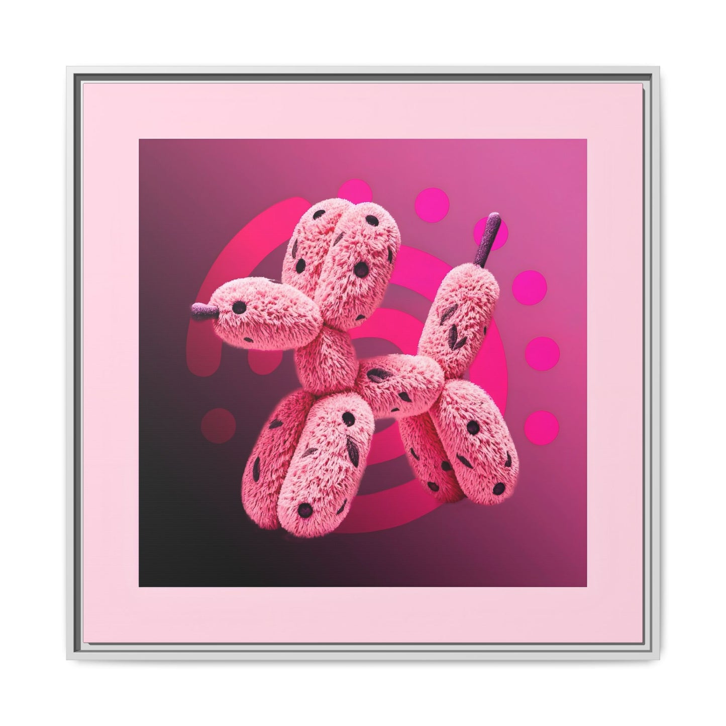 Canvas Art Print - Furry Balloon Dog