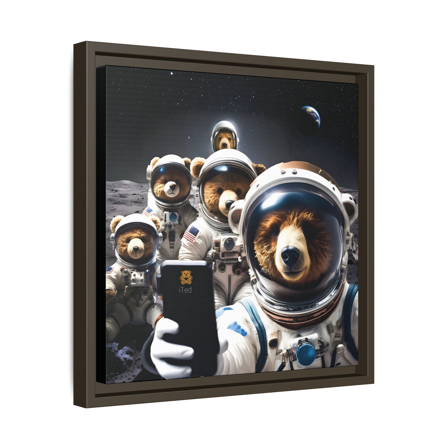 Canvas Print - Mooning Bear Selfie by Andrew McCarter
