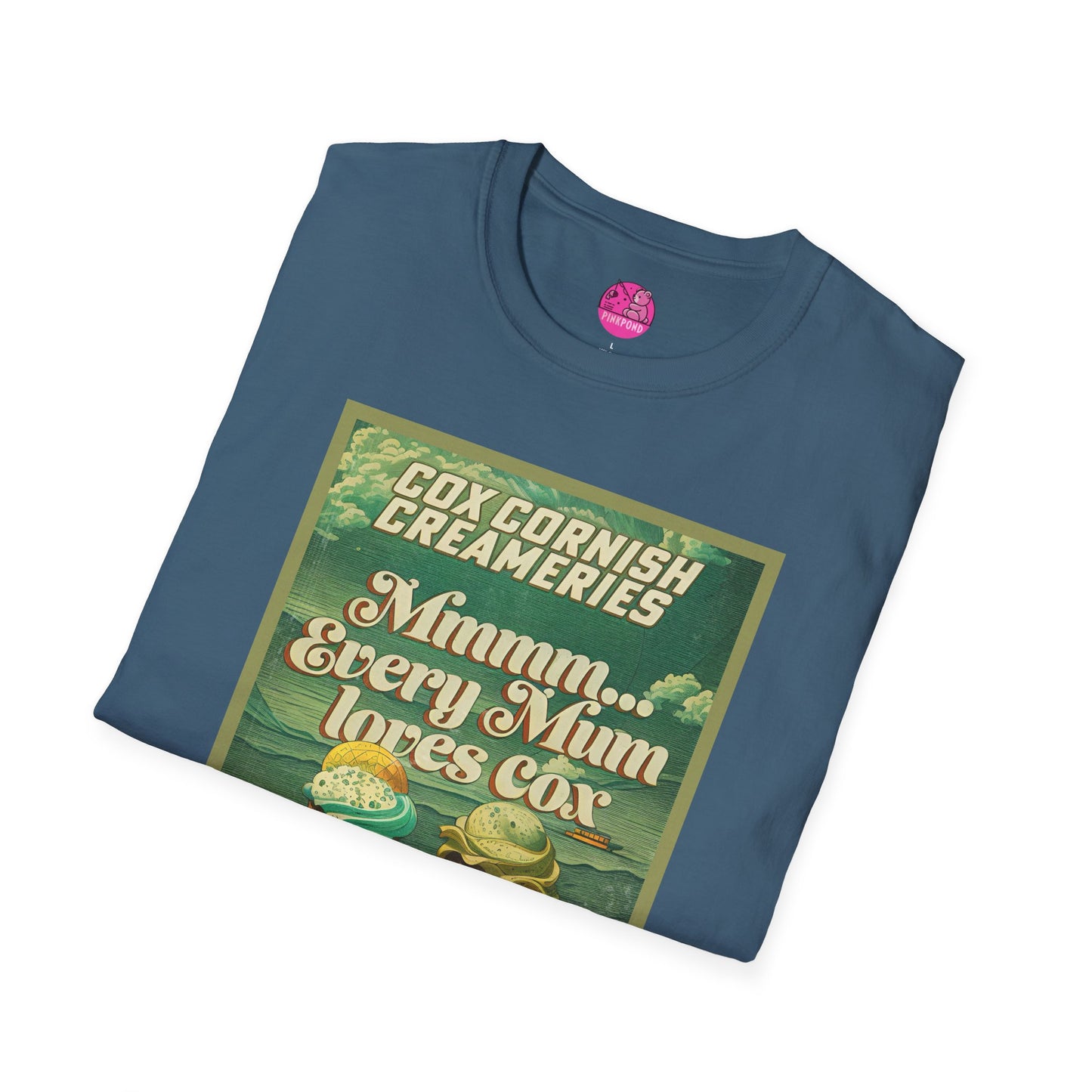 Saucy Vintage Ice Cream T-Shirt - Cox Cornish Creameries Design