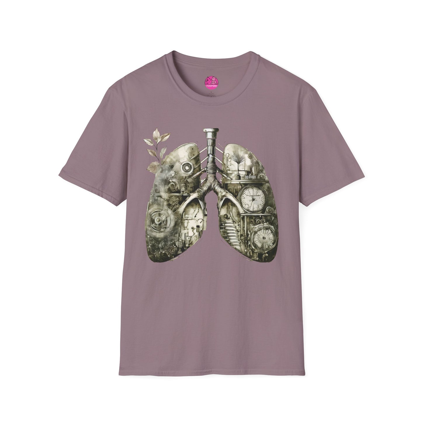 Steampunk T-Shirt 'Breathe In, Wind Up' PinkPond Tee