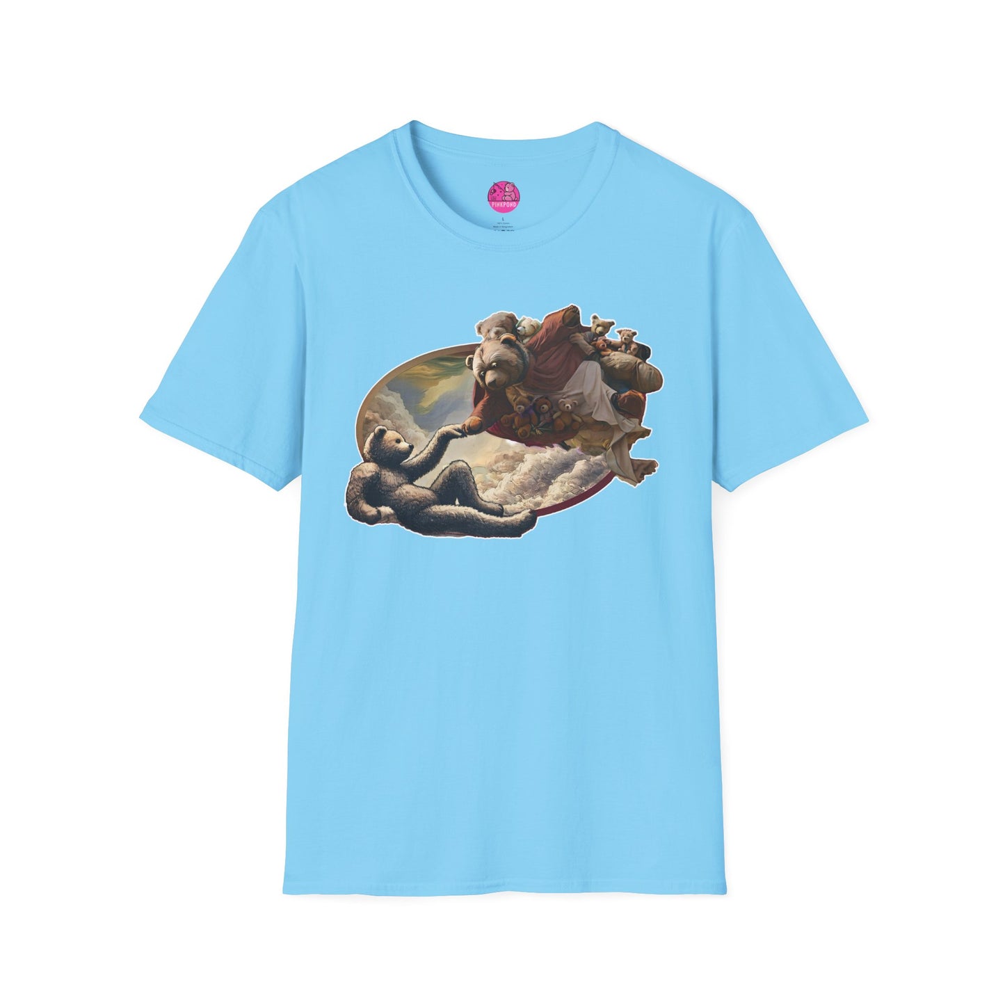 Graphic T-Shirt The Creation of Teddy - Art Lover Gift for bear Fans - Unisex Softstyle