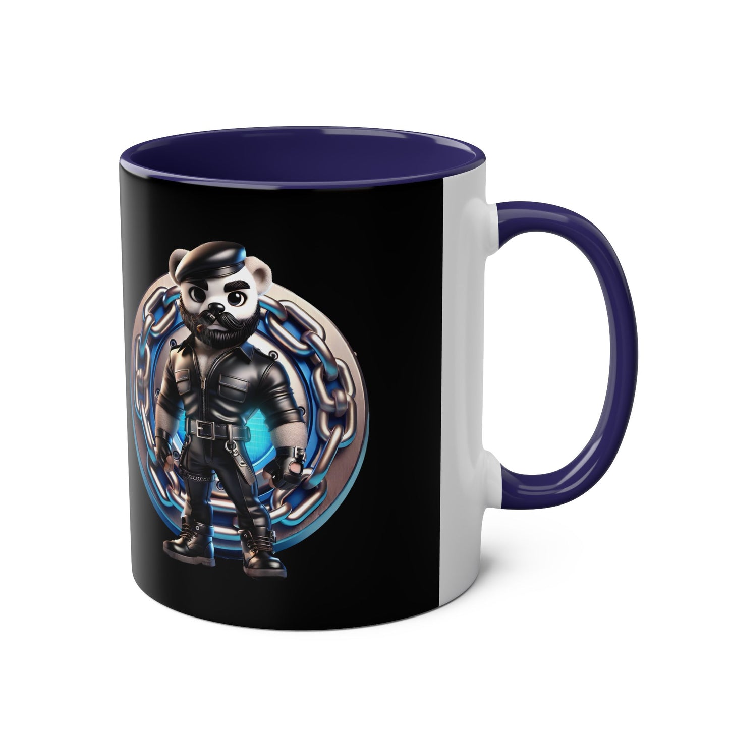 Bearon the Cigar Bear – 15oz Black Gloss Mug