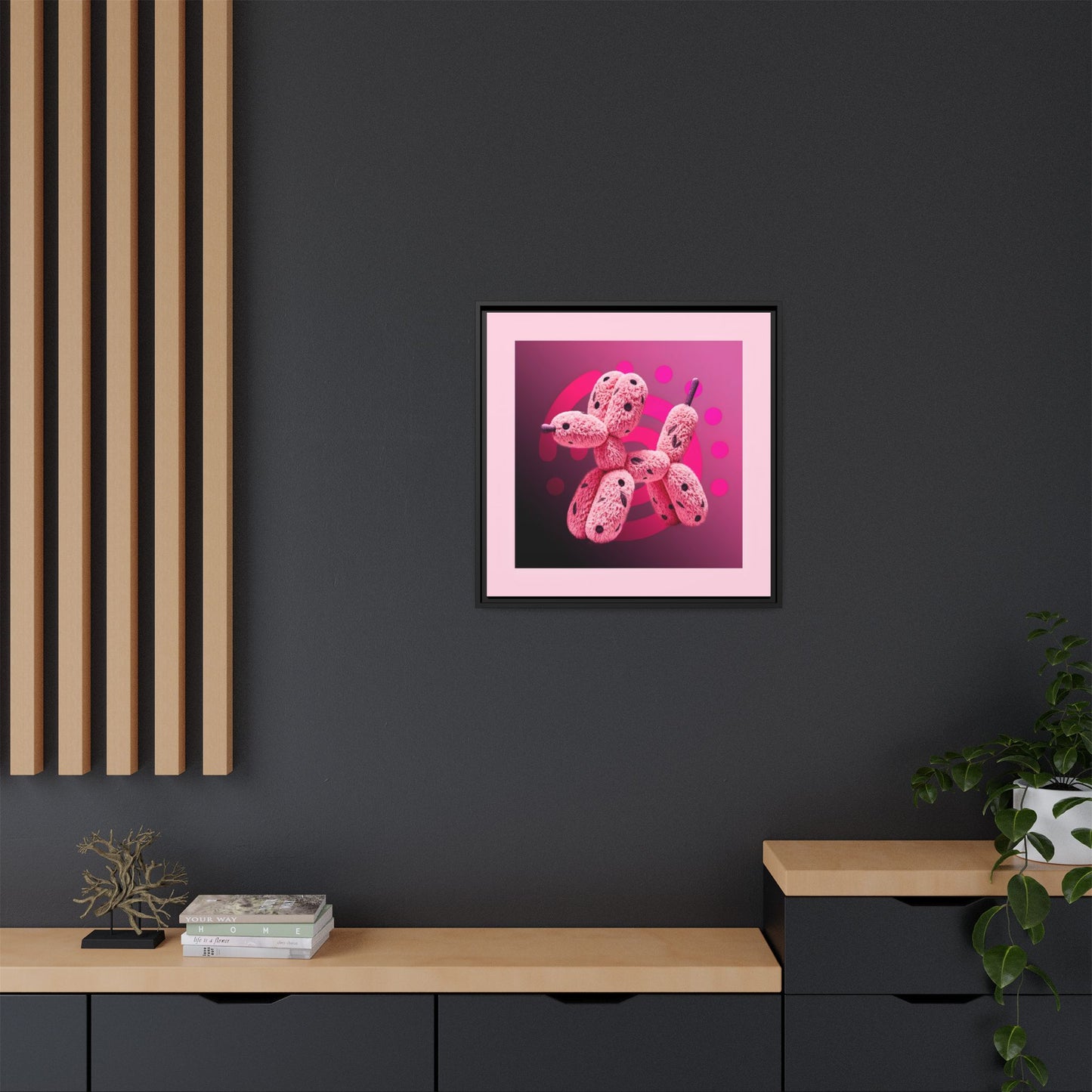 Canvas Art Print - Furry Balloon Dog