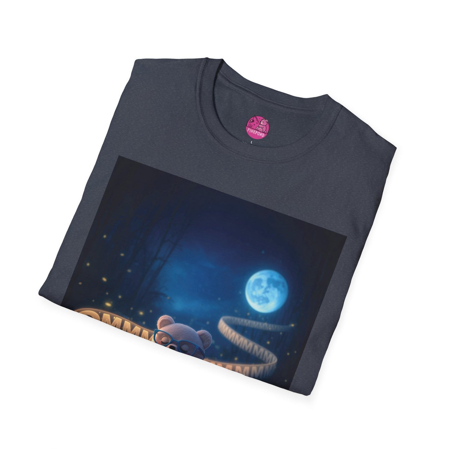 Meditating Bear Moonlit Tranquility T-Shirt