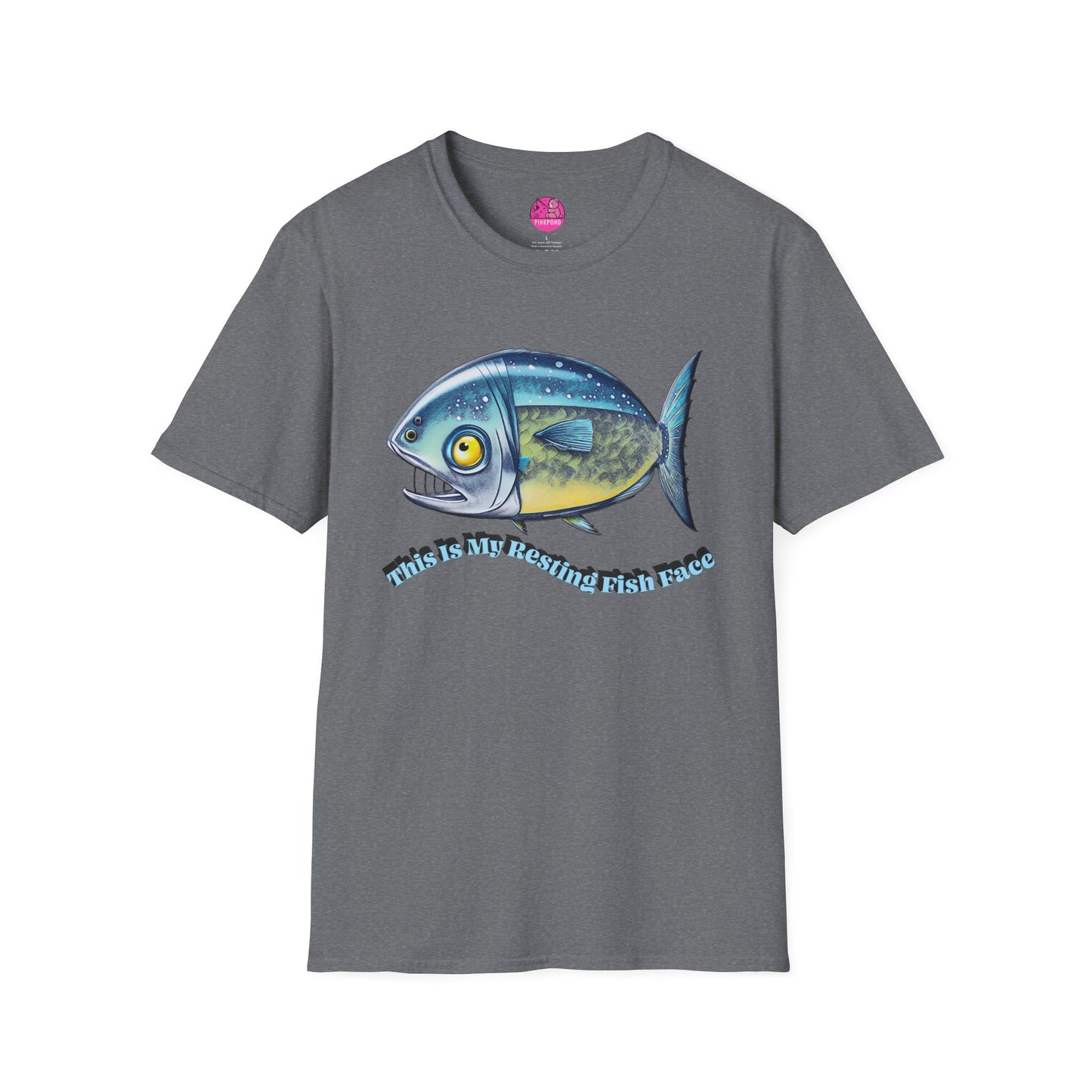 Resting Fish Face T-Shirt - Ocean-Inspired Unisex Tee for Marine Enthusiasts and Pun-Lovers