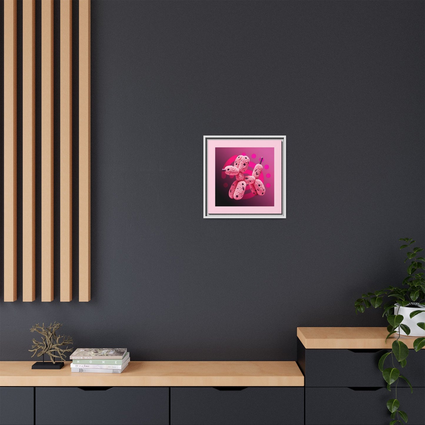 Canvas Art Print - Furry Balloon Dog