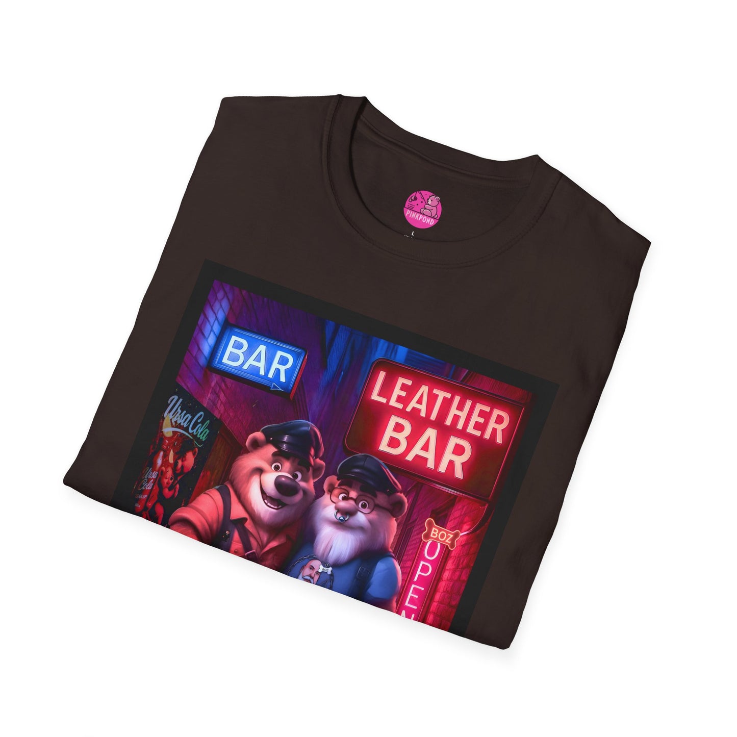 Pup Boz Bear T-Shirt - Exclusive PinkPond Artwork of Boz Lee Schmick