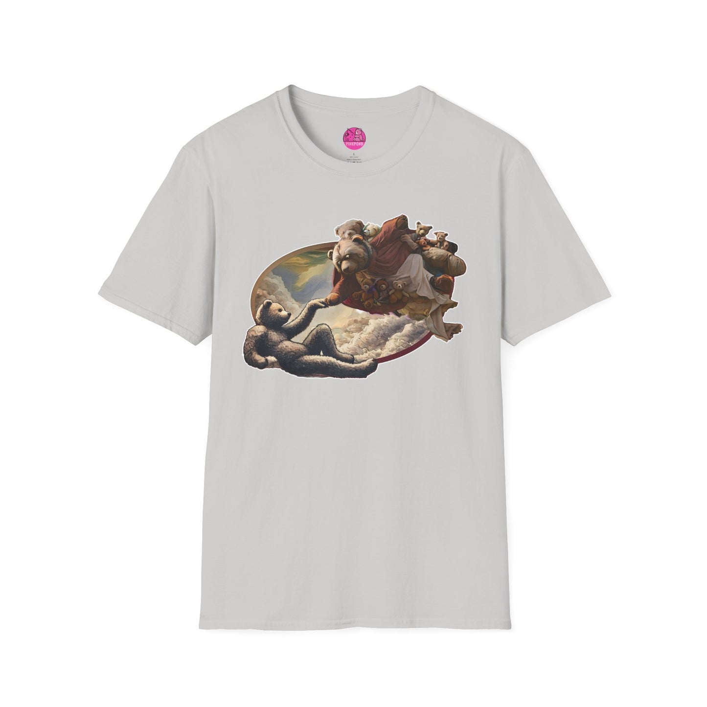 Graphic T-Shirt The Creation of Teddy - Art Lover Gift for bear Fans - Unisex Softstyle
