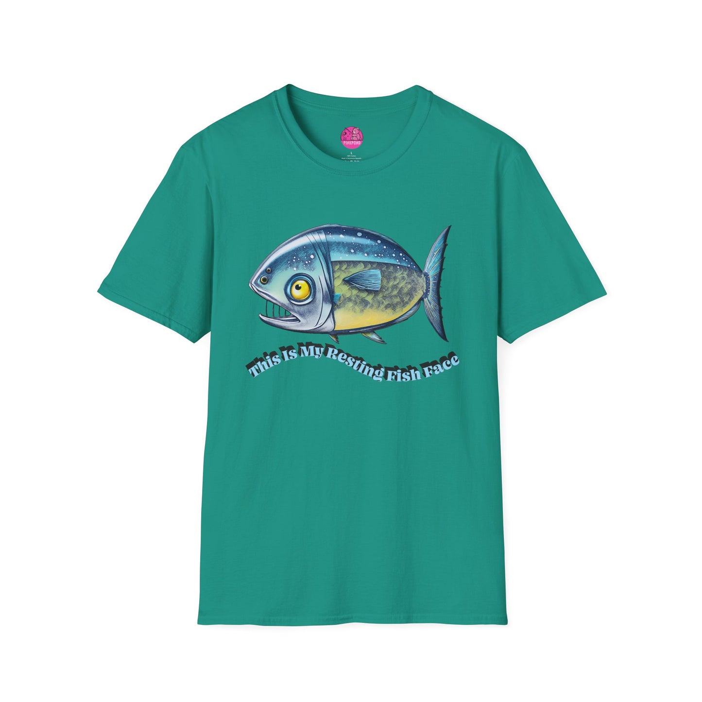 Resting Fish Face T-Shirt - Ocean-Inspired Unisex Tee for Marine Enthusiasts and Pun-Lovers