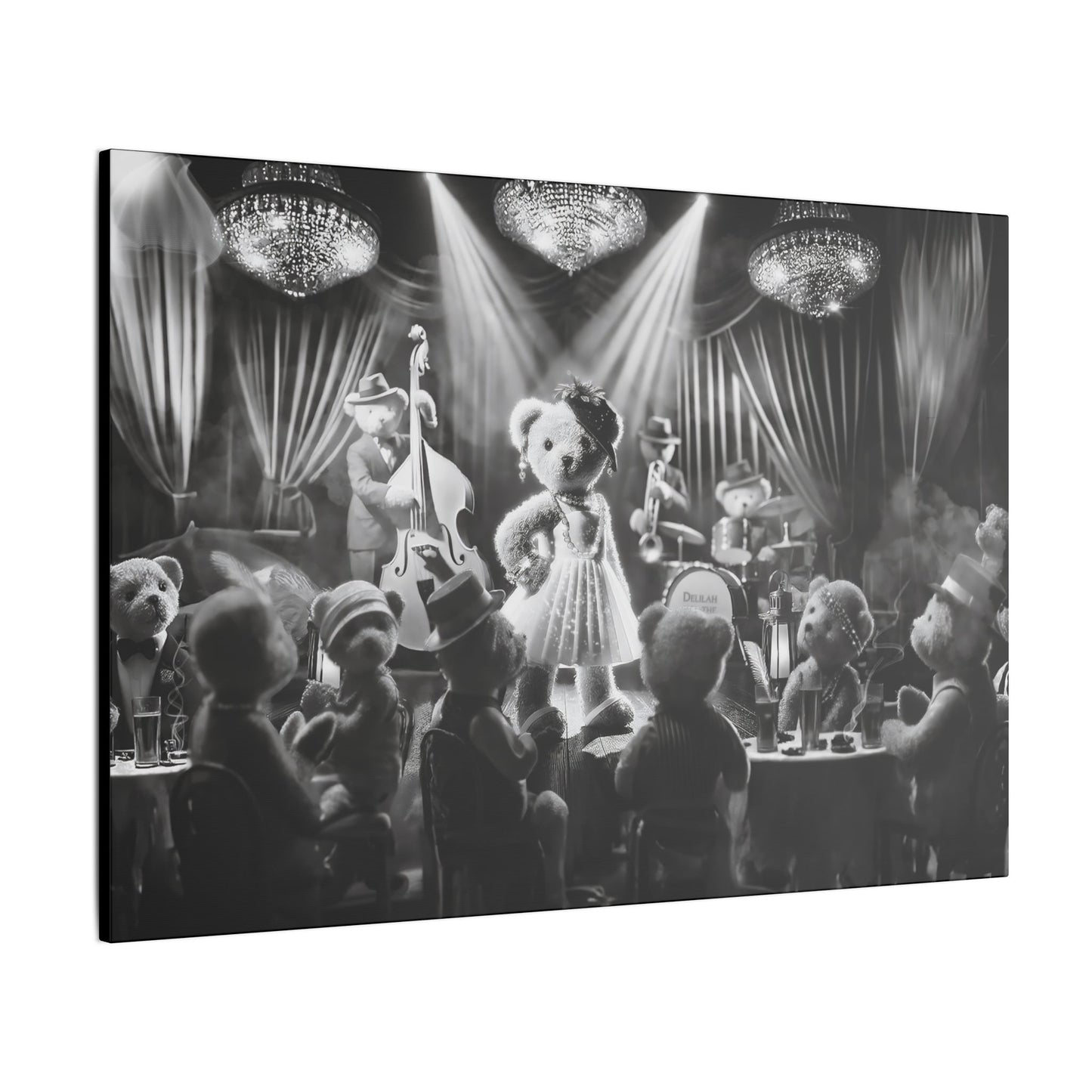 Delilah and the Bear Bottom Band by Andrew McCarter - Giclée Print Canvas
