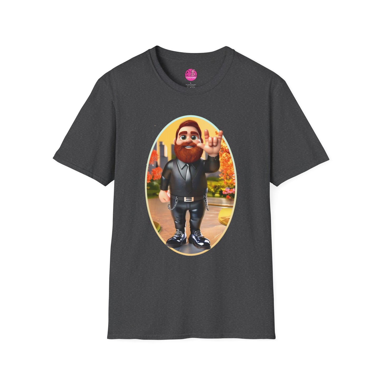 Lucky the Leather Bear Love Unisex T-Shirt - ASL Sign Language Inclusive Tee