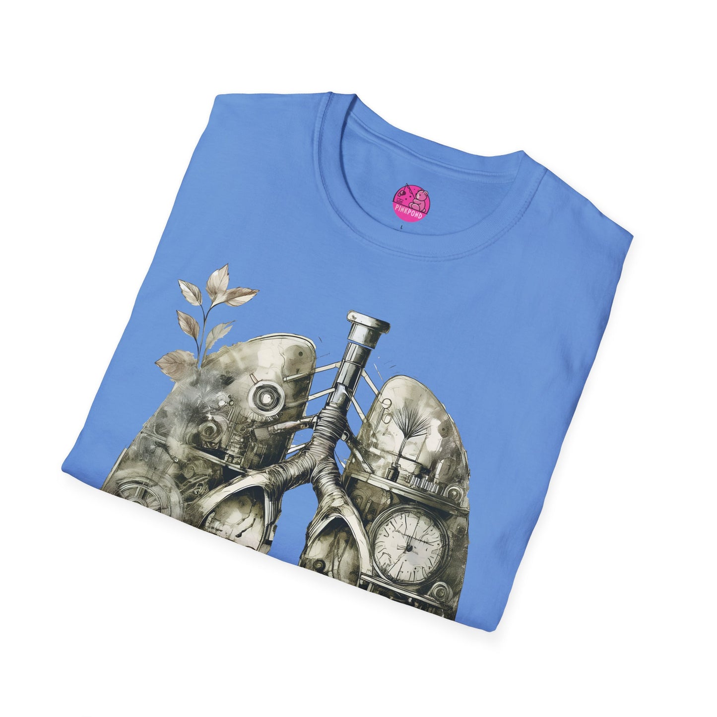 Steampunk T-Shirt 'Breathe In, Wind Up' PinkPond Tee