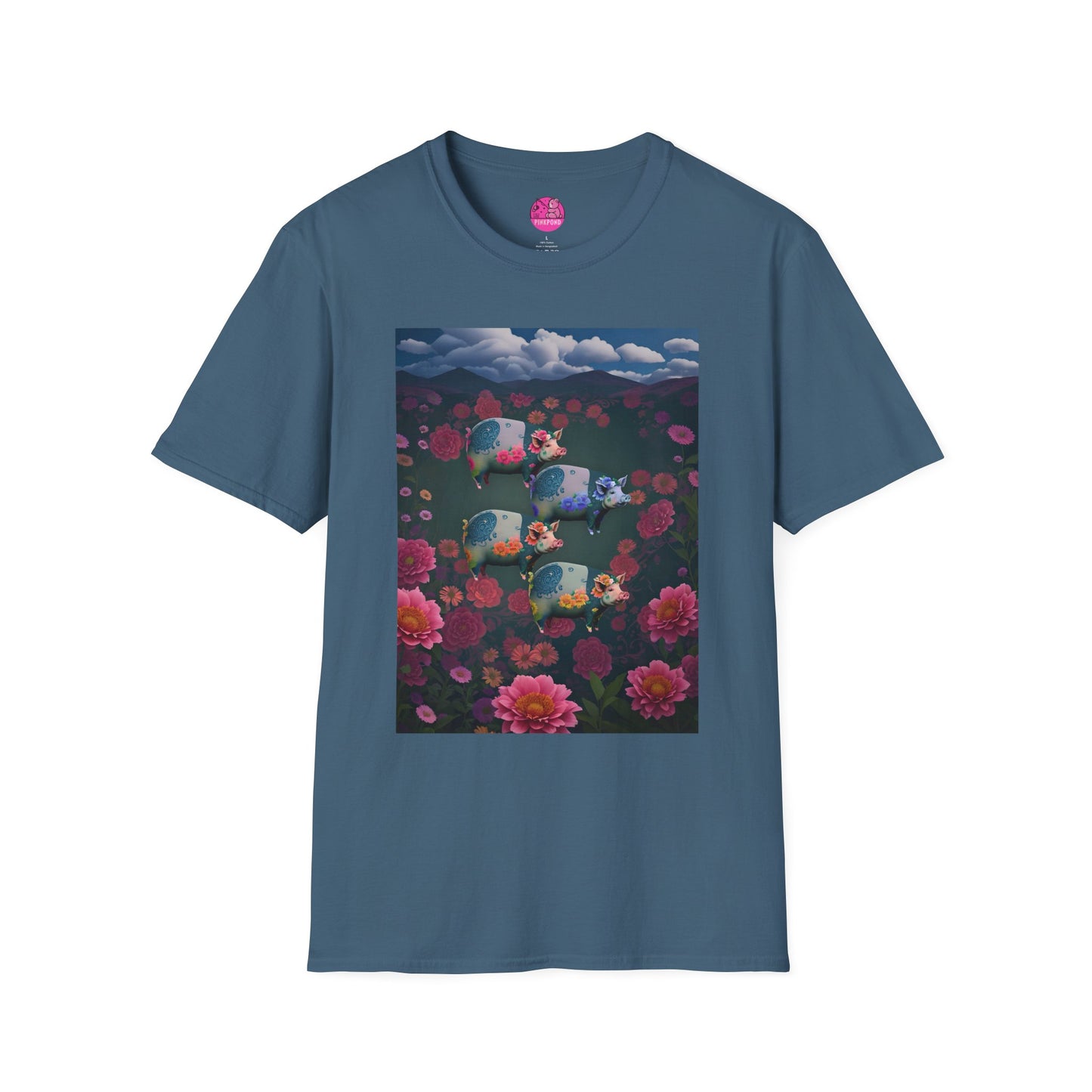 Graphic Tee Floral Flight – Unisex Softstyle T-Shirt