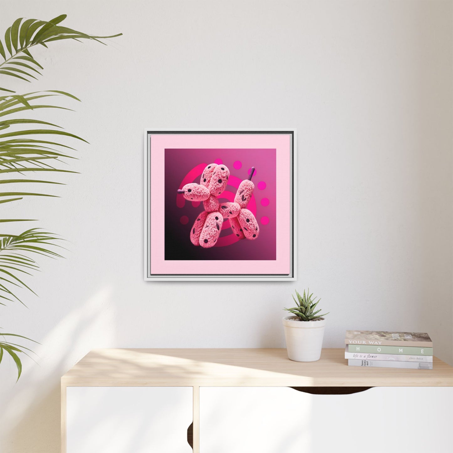 Canvas Art Print - Furry Balloon Dog