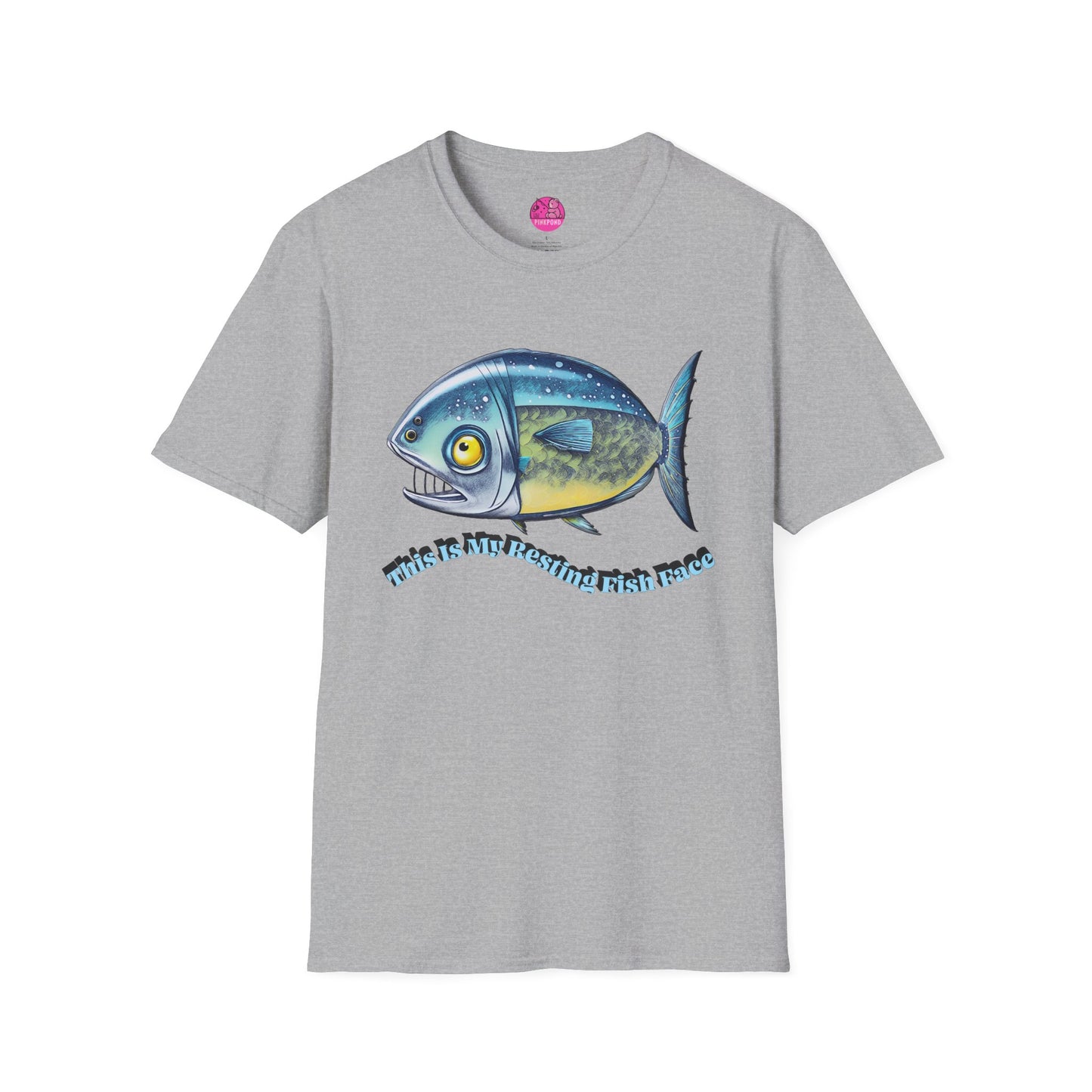 Resting Fish Face T-Shirt - Ocean-Inspired Unisex Tee for Marine Enthusiasts and Pun-Lovers
